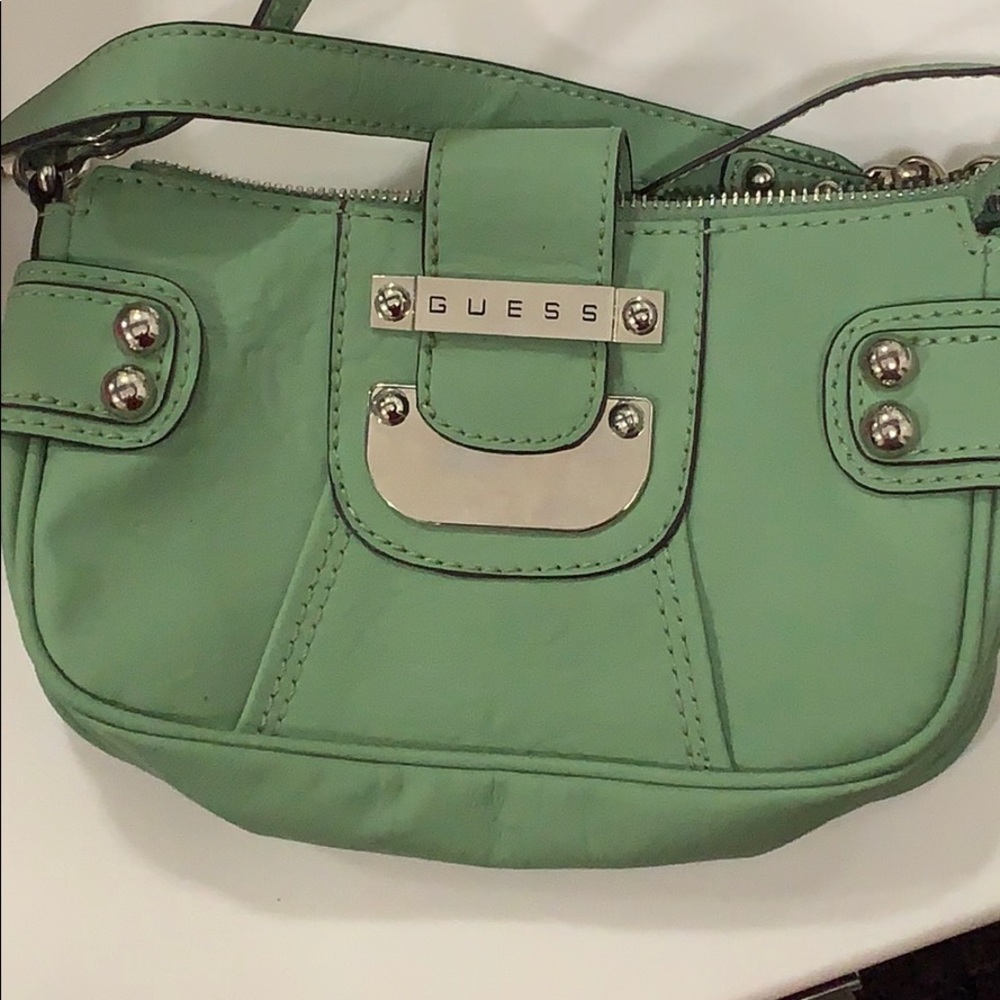 Guess mint green crossbody bag